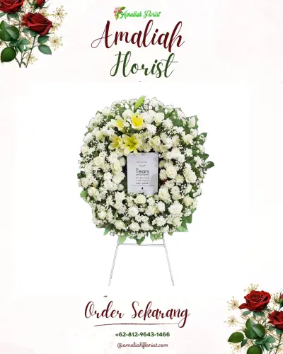 Krans Bunga Duka Cita di Pahlawan